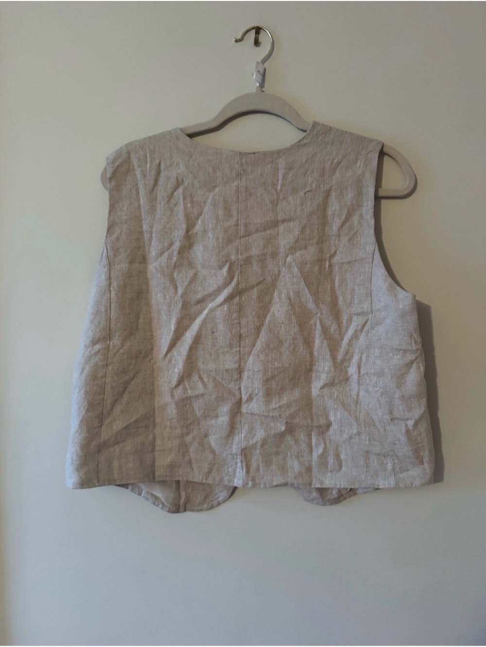 Tuckernuck Tan Linen-Blend Vest - Picture 4 of 6